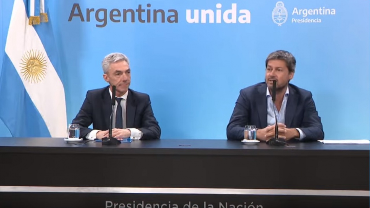 Conferencia de prensa de Mario Meoni y Matías Lammens