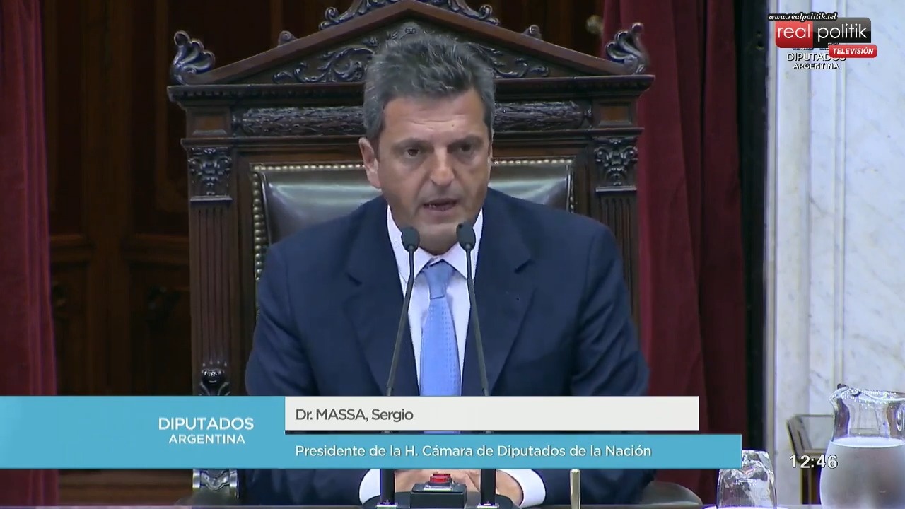 Sesión Especial Cámara de Diputados de la Nación