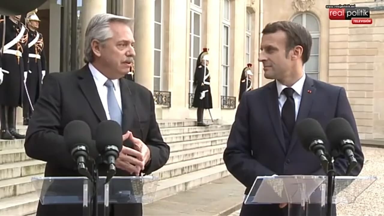 Declaración conjunta de Alberto Fernández y Emmanuel Macron