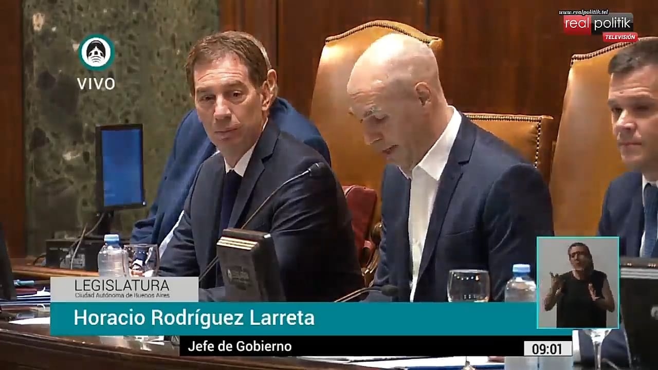 Apertura de sesiones en la Legislatura porteña: Habla Horacio Rodríguez Larreta
