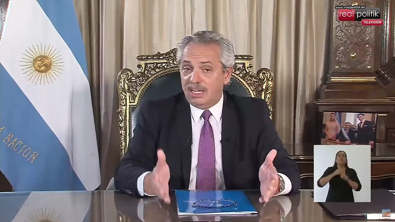 Cadena nacional de Alberto Fernández por el Coronavirus
