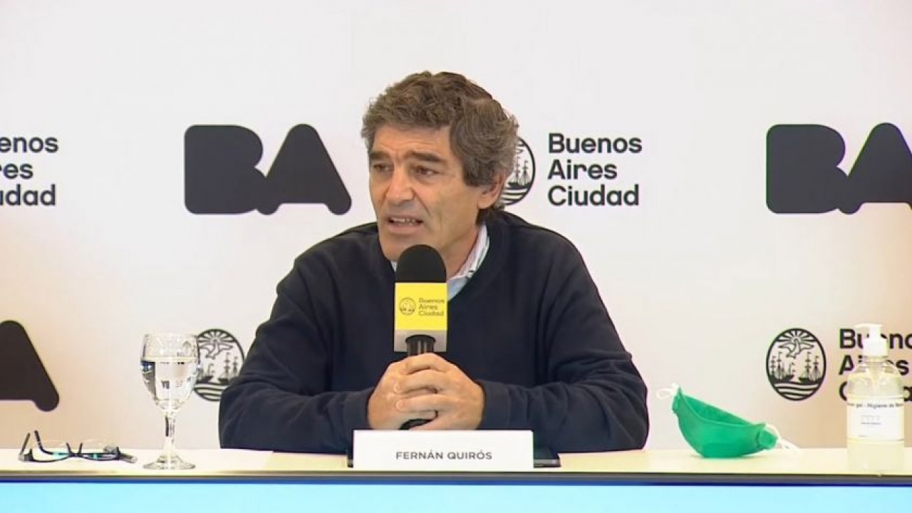 Fernán Quirós: “El número de casos de coronavirus en la Ciudad está relativamente estable"