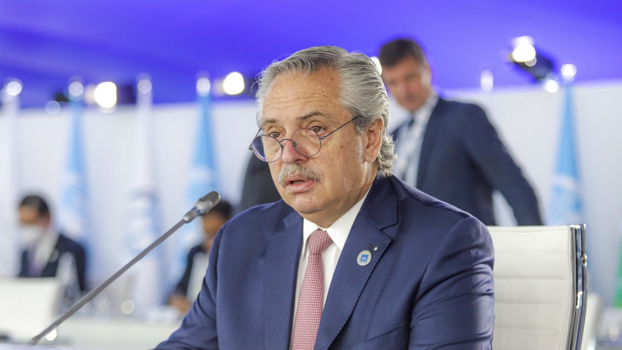 Desde Glasgow, Alberto Fernández expuso en la cumbre del clima